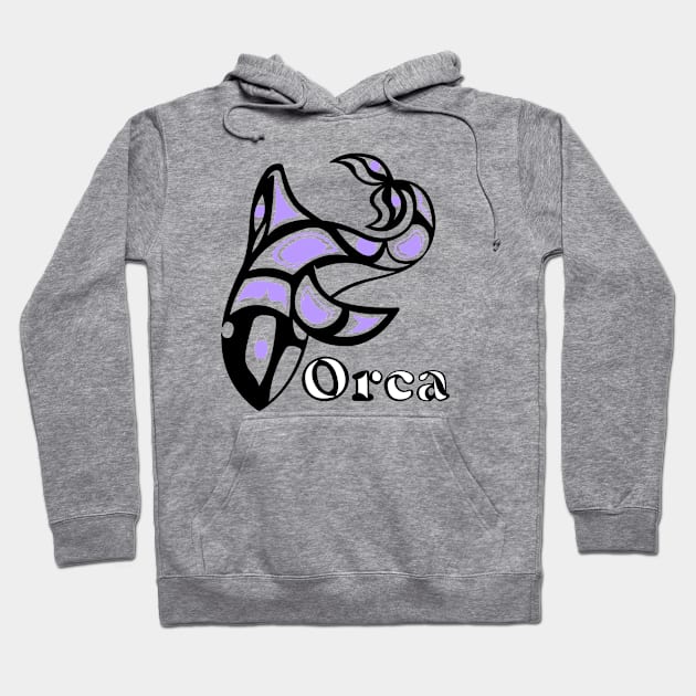 Orca Hoodie by KendraHowland.Art.Scroll